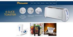 Pineware website screenshot